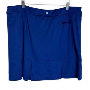 EPNY GOLF‎ XXL blue pull on moisture wicking golf skort back mesh pleat New